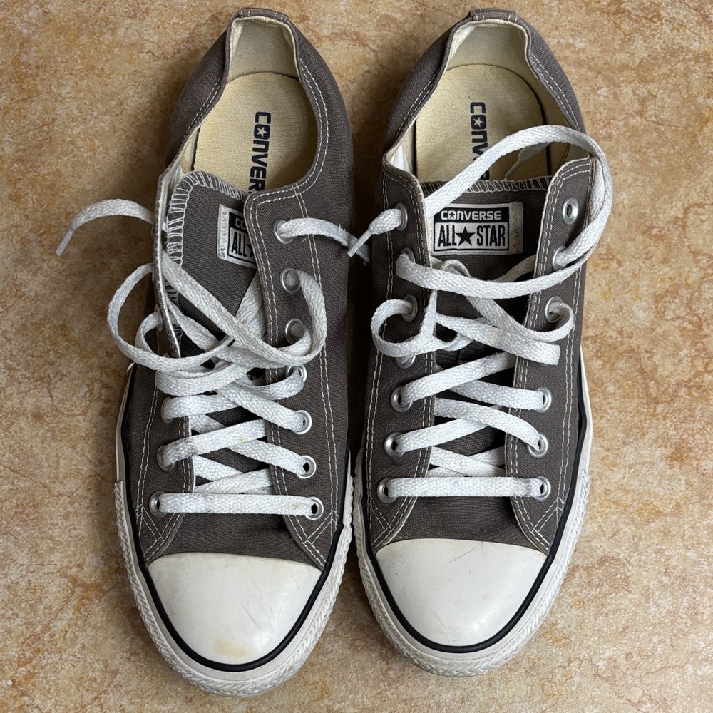 Converse Gray and White Sneakers
